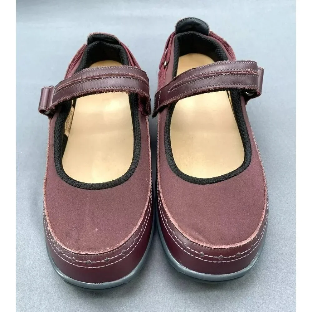 OrthoFeet Mary Jane Shoe Women 6.5 B WIDE Heel Strap Comfort Ergonomic Diabetic‎